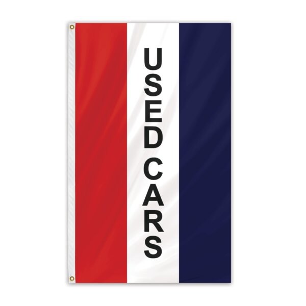 Used Cars Message Flag 3'x5' Vertical Flag